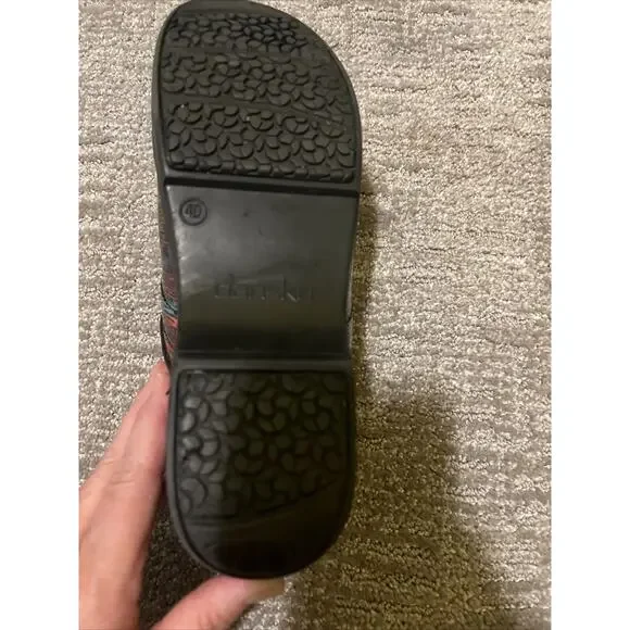 Dansko XP Striped Pro Leather Clog Size 9 US EUR 40 Slip On Comfort Rainbow - Picture 13 of 14